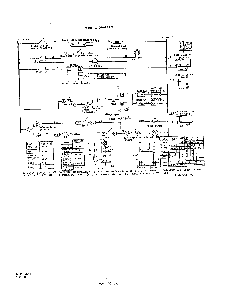 SECTION Diagram and Parts List for 1347^0A  Whirlpool Range