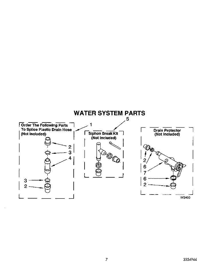 WATER SYSTEM Diagram and Parts List for LA5525XTN0  Whirlpool Washer