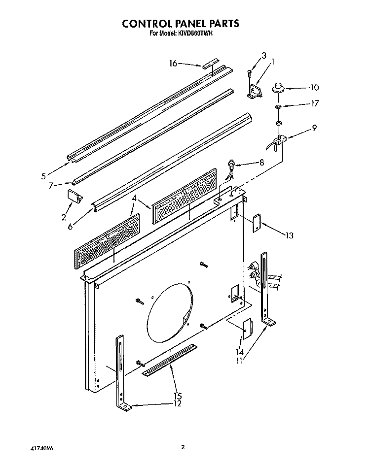 SECTION Diagram and Parts List for KIVD860TAL  Whirlpool Range Hood