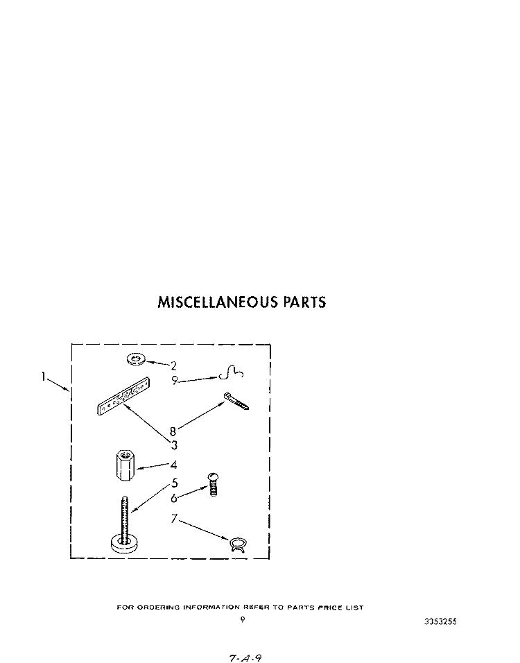 MISCELLANEOUS Diagram and Parts List for KAWE460WAL0  KitchenAid Washer