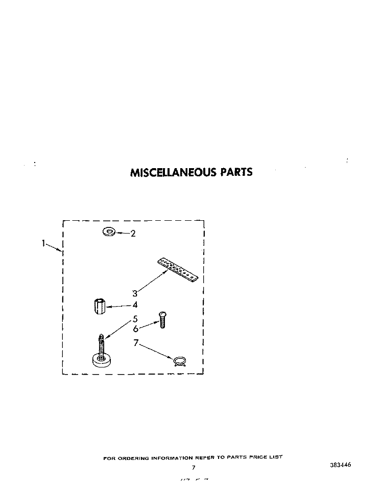 MISCELLANEOUS Diagram and Parts List for LB3000XLW0  Whirlpool Washer