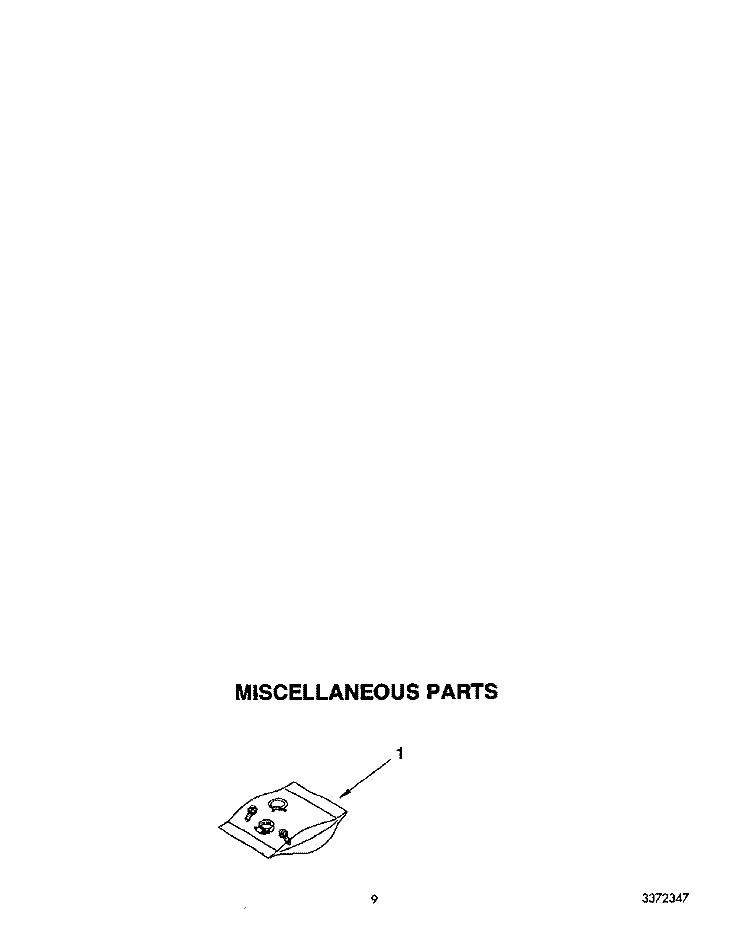 MISCELLANEOUS Diagram and Parts List for DU9750XY1  Whirlpool Dishwasher