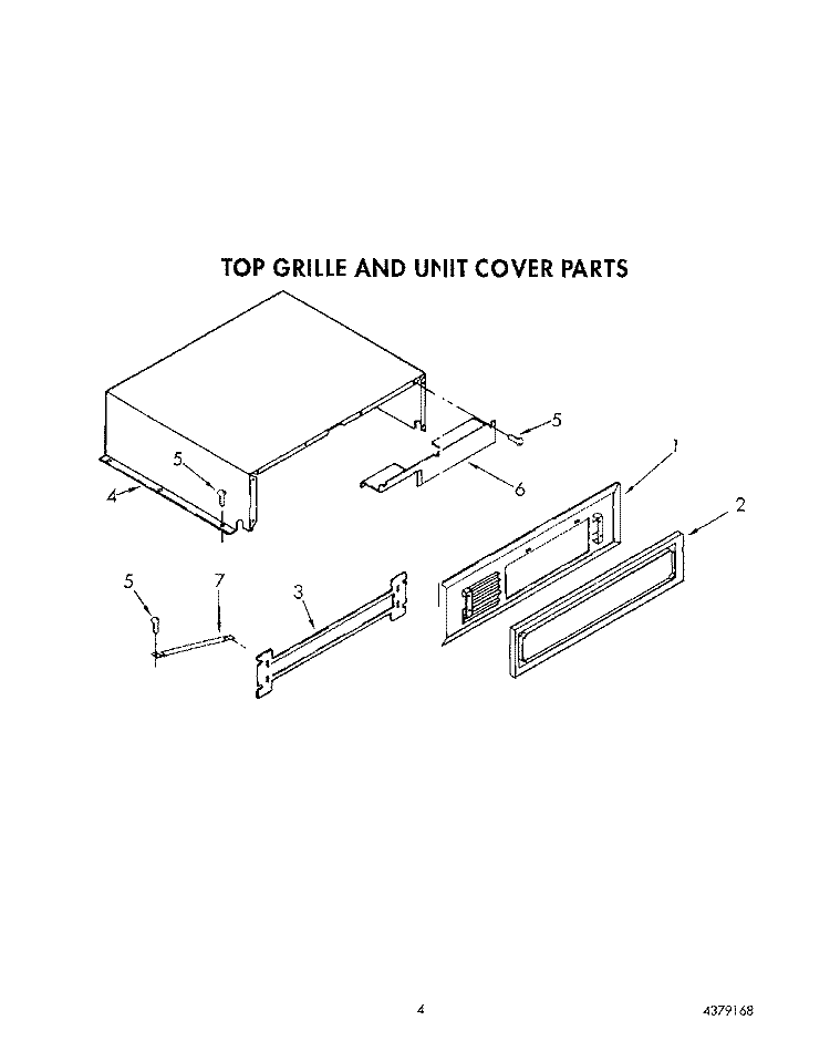 TOP GRILLE AND UNIT COVER Diagram and Parts List for KSSS42MAX03  KitchenAid Refrigerator