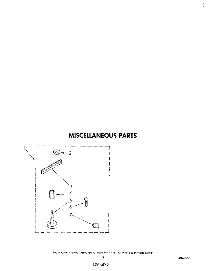 MISCELLANEOUS Diagram and Parts List for LA3400XPW0  Whirlpool Washer