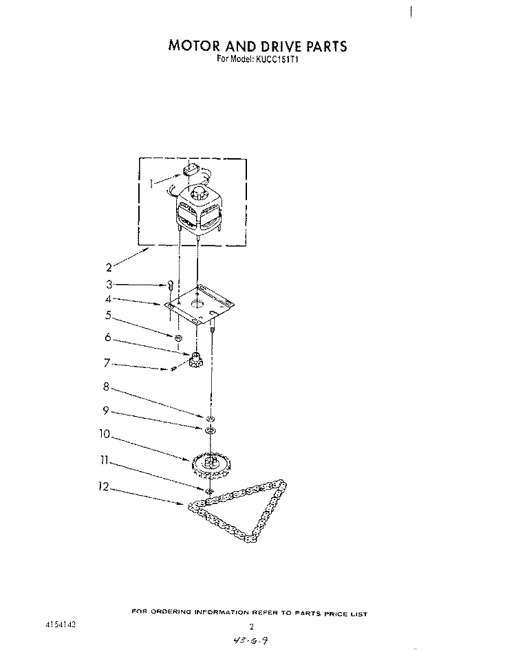 MOTOR AND DRIVE , LIT/OPTIONAL Diagram and Parts List for KUCC151T1  KitchenAid Trash Compactor