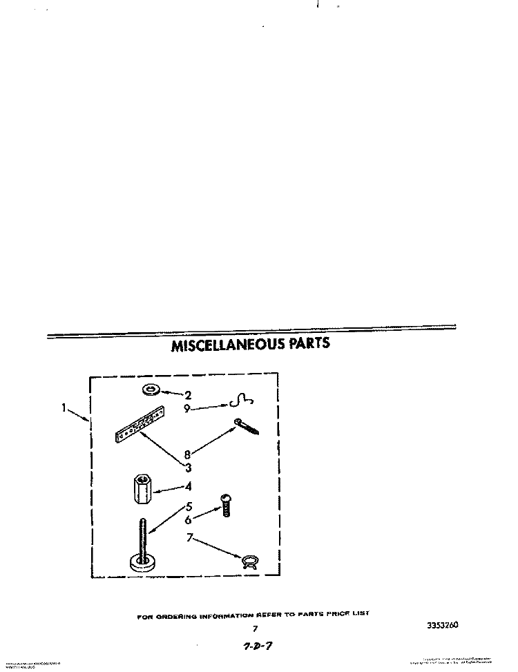 MISCELLANEOUS Diagram and Parts List for KAWE860WAL0  KitchenAid Washer