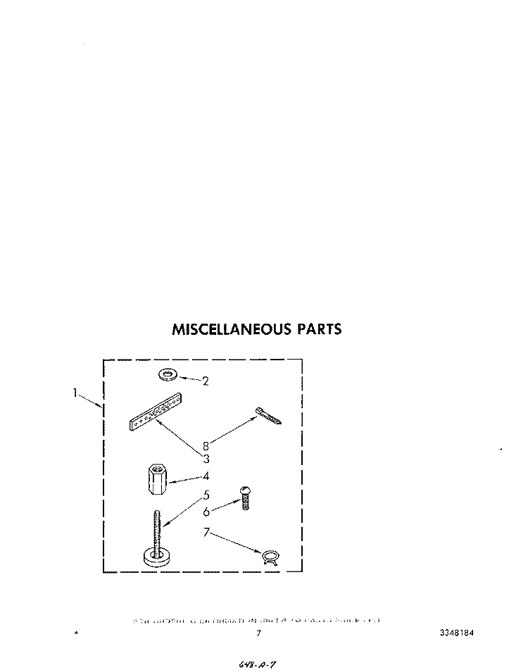 MISCELLANEOUS Diagram and Parts List for LA9800XSW1  Whirlpool Washer
