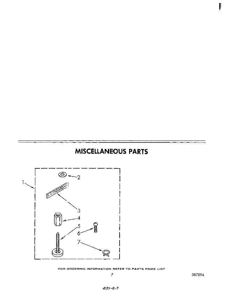 MISCELLANEOUS Diagram and Parts List for LA3300XPW1  Whirlpool Washer