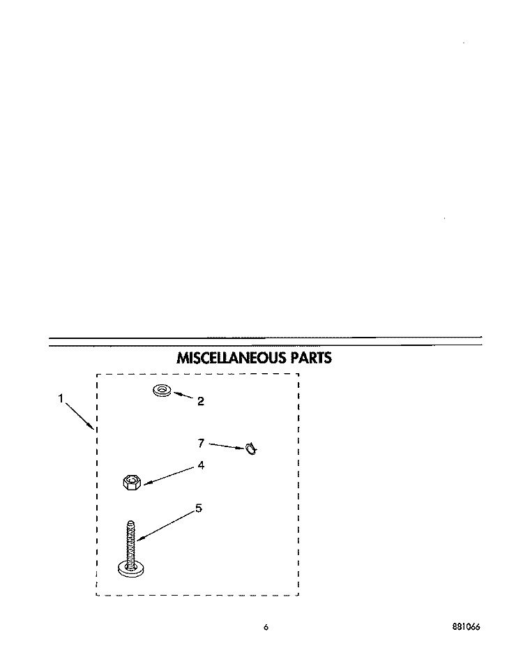 MISCELLANEOUS Diagram and Parts List for RAX7245BL0  Roper Washer