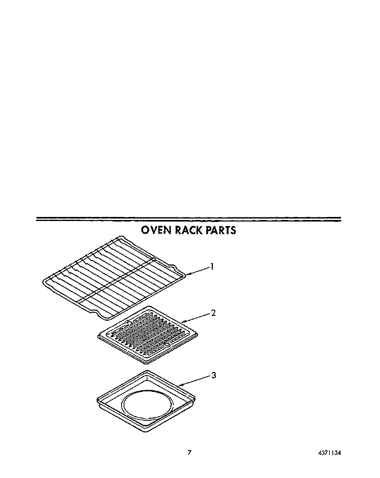 OVEN RACK, LIT/OPTIONAL Diagram and Parts List for SF385PEWW2  Whirlpool Range