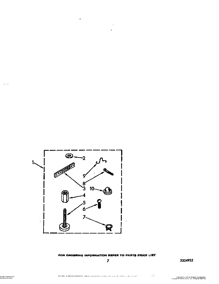 MISCELLANEOUS Diagram and Parts List for LA5558XTF0  Whirlpool Washer