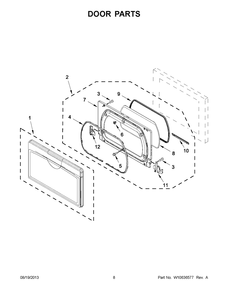 BULKHEAD PARTS Diagram and Parts List for WGD97HEXL3  Whirlpool Dryer
