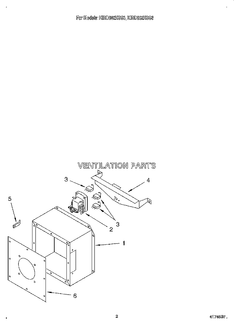 SECTION Diagram and Parts List for KIRD862XSS3  KitchenAid Range Hood