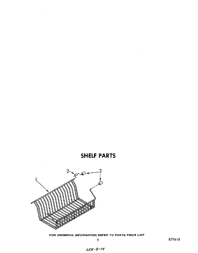SHELF Diagram and Parts List for EV150LXSW00  Whirlpool Freezer
