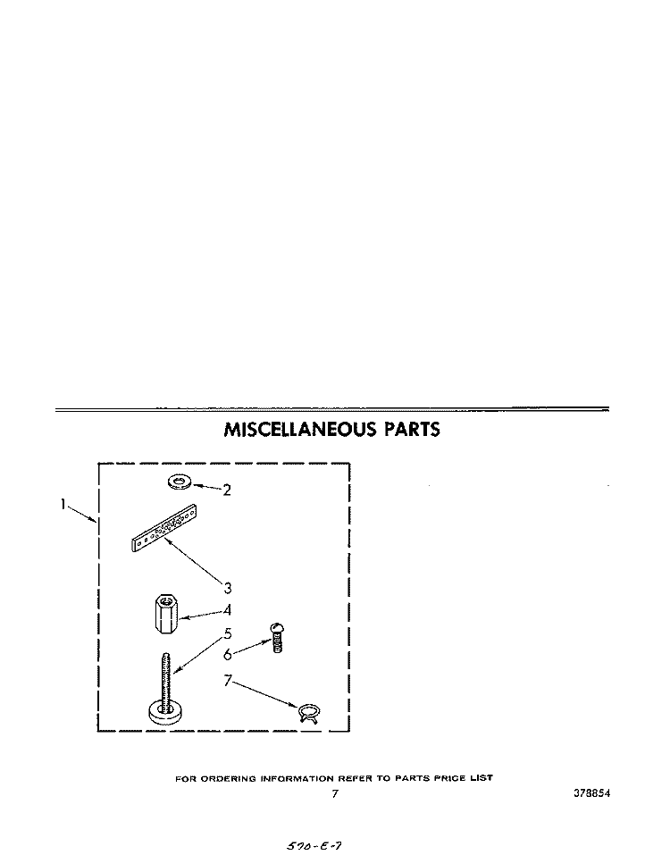 MISCELLANEOUS Diagram and Parts List for LA5300XPW0  Whirlpool Washer