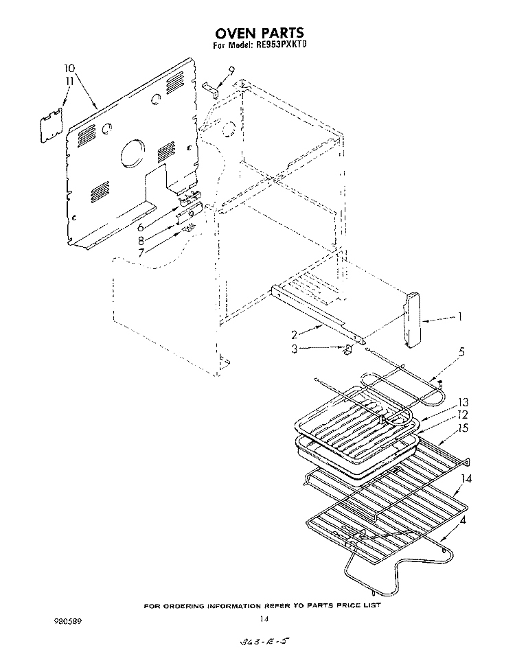OVEN (CONTINUED) , LITERATURE AND OPTIONAL Diagram and Parts List for RE953PXKT0  Whirlpool Range