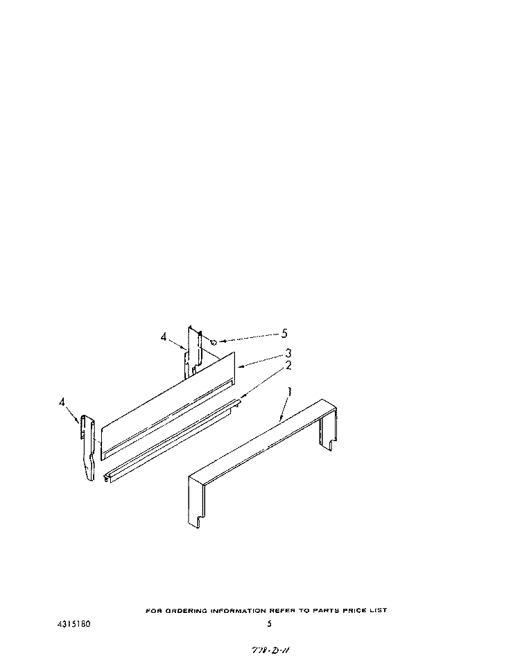 BACKGUARD Diagram and Parts List for SF0140SRW4  Whirlpool Range