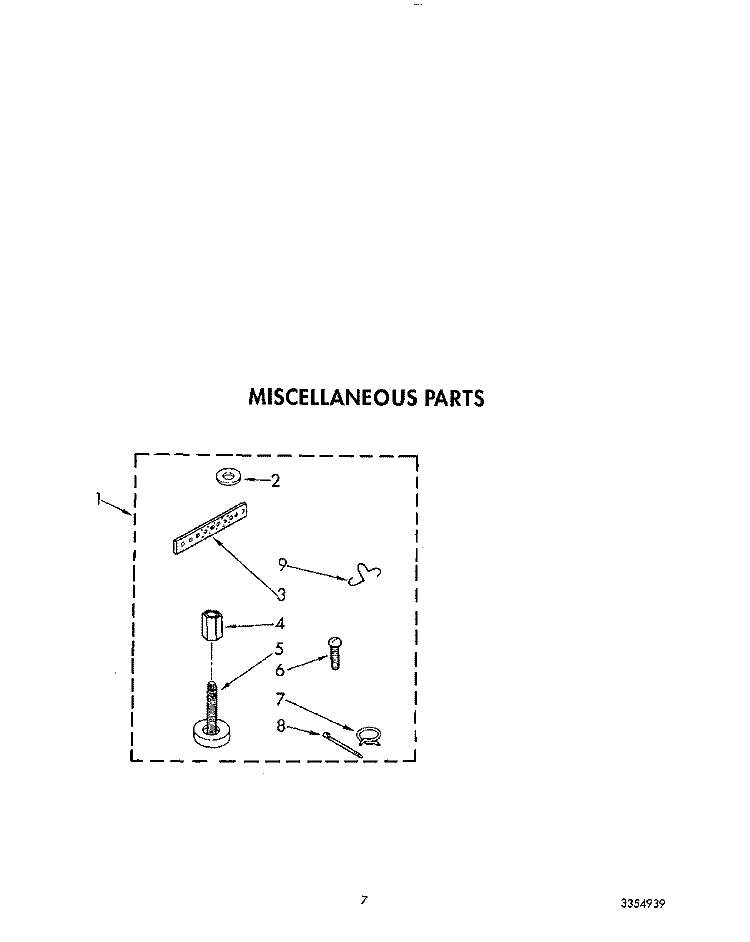 MISCELLANEOUS Diagram and Parts List for TAWL200WW1  Estate Washer