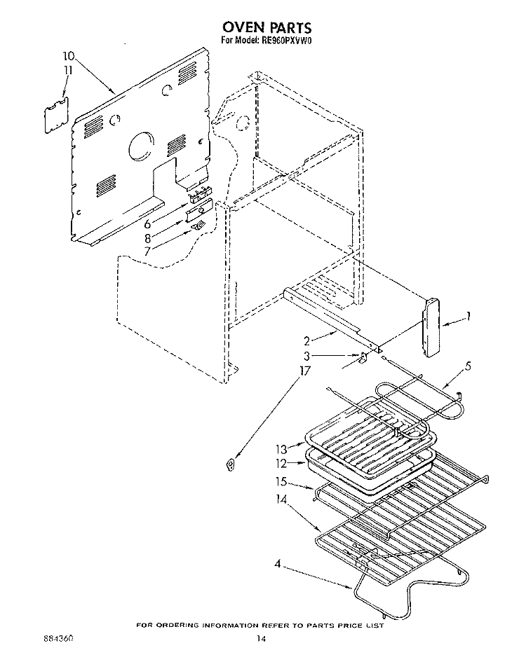 OVEN (CONTINUED) , LITERATURE AND OPTIONAL Diagram and Parts List for RE960PXVW0  Whirlpool Range