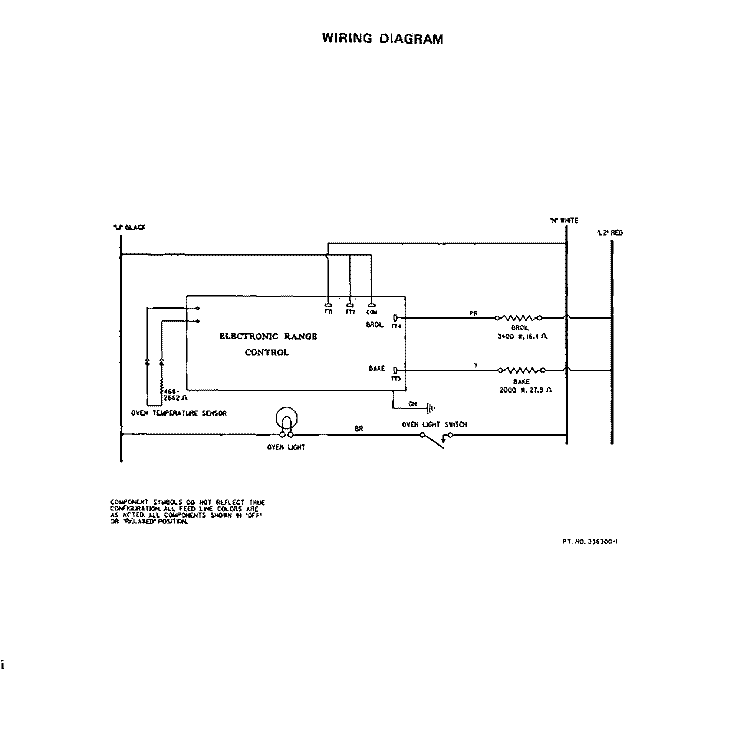 WIRING DIAGRAM Diagram and Parts List for B9308B0  Roper Wall Oven