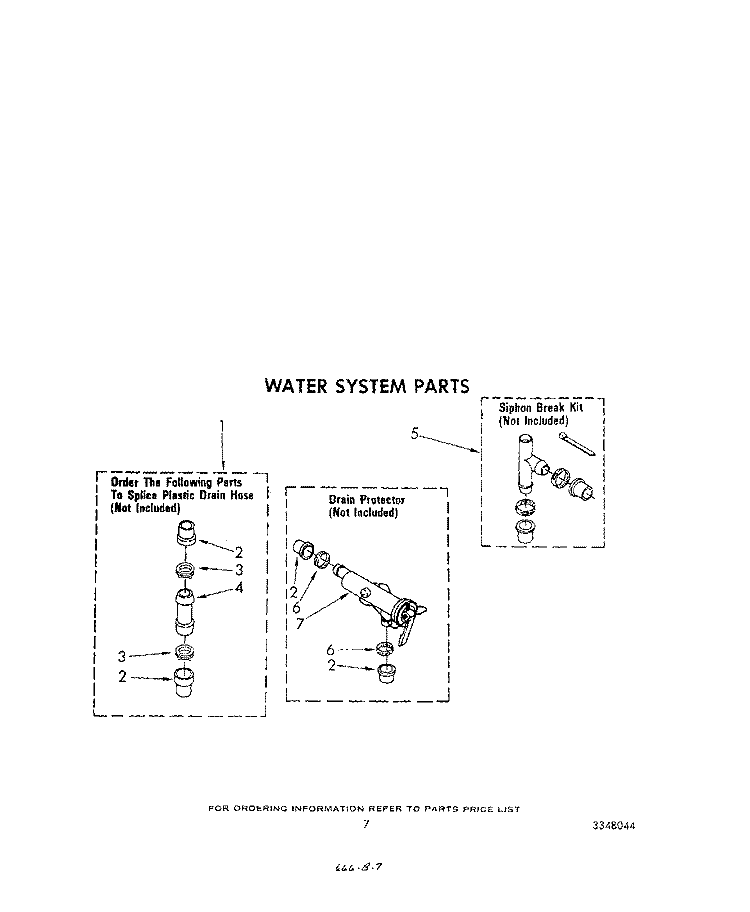 WATER SYSTEM Diagram and Parts List for LA6500XSW0  Whirlpool Washer