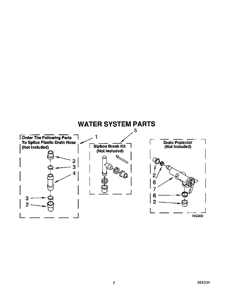 WATER SYSTEM Diagram and Parts List for LST9245AN0  Whirlpool Washer