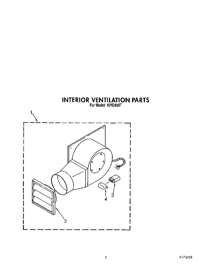 SECTION Diagram and Parts List for KIVD860TOB  KitchenAid Range Hood