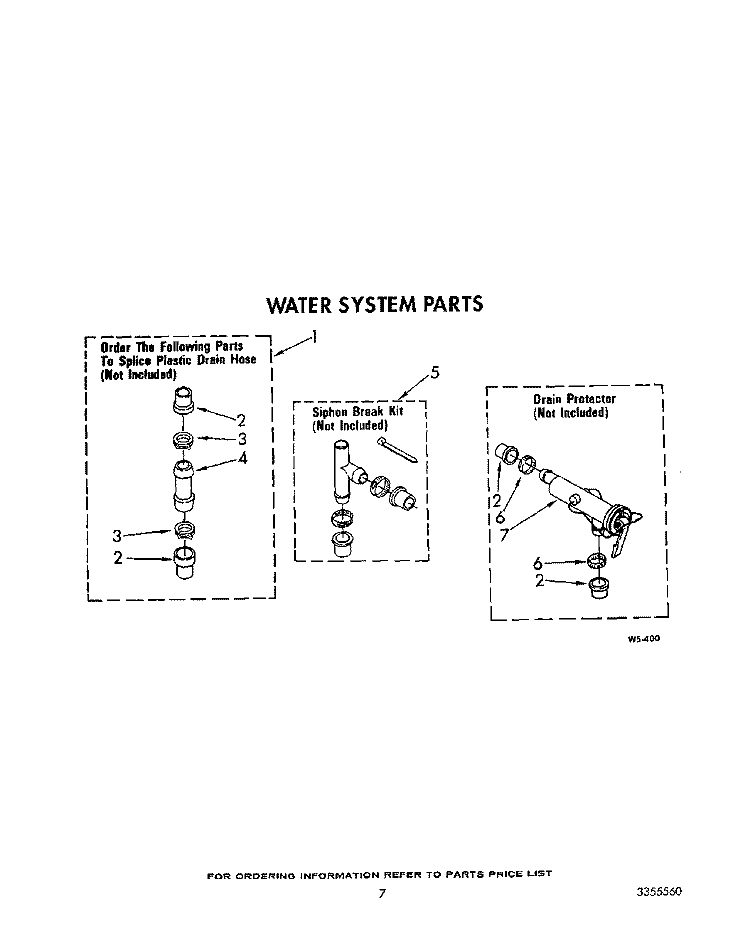 WATER SYSTEM Diagram and Parts List for LA5100XTF1  Whirlpool Washer
