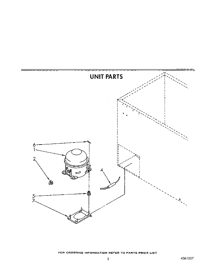 SECTION Diagram and Parts List for TCF1510WW00  Whirlpool Freezer