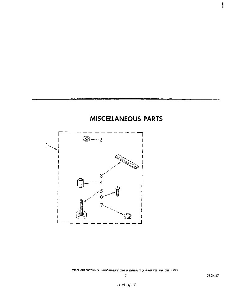 MISCELLANEOUS Diagram and Parts List for LB5300XLW0  Whirlpool Washer