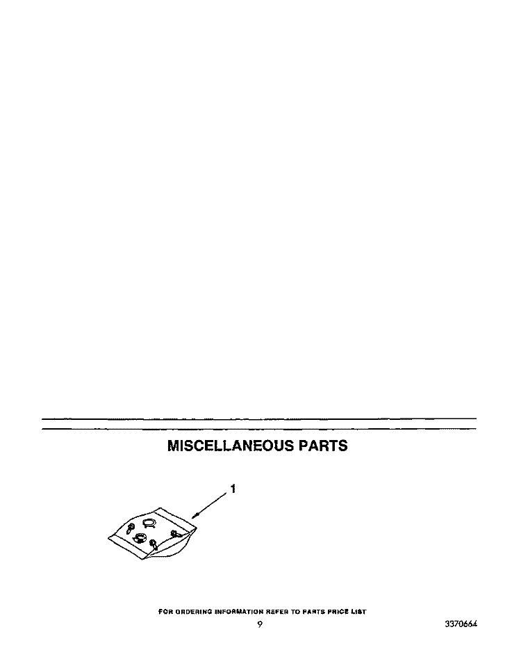 MISCELLANEOUS Diagram and Parts List for DU8700XY0  Whirlpool Dishwasher