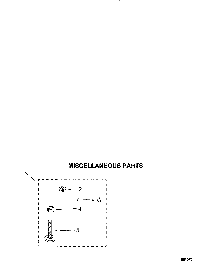 MISCELLANEOUS Diagram and Parts List for LSC9355BW0  Whirlpool Washer