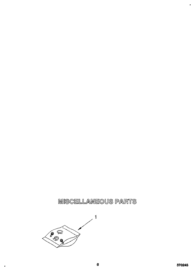 MISCELLANEOUS Diagram and Parts List for WU3056Y1  Roper Dishwasher