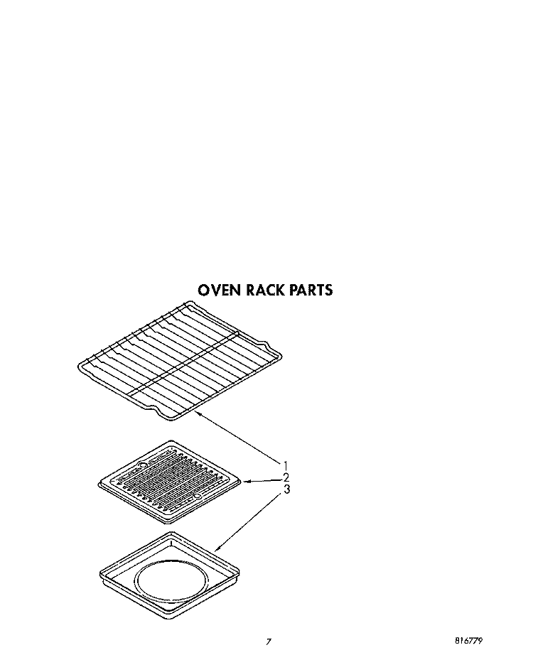 OVEN RACK, LIT/OPTIONAL Diagram and Parts List for SF386PEWW1  Whirlpool Range