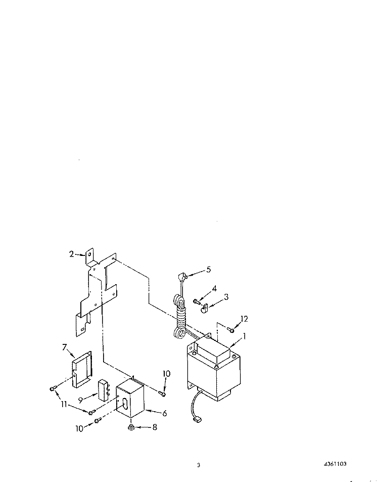 TRANSFORMER Diagram and Parts List for JWKGN700001  Whirlpool Refrigerator