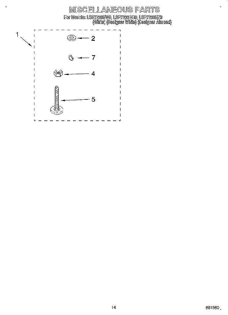 MISCELLANEOUS, LIT/OPTIONAL Diagram and Parts List for LSR7233EQ0  Whirlpool Washer