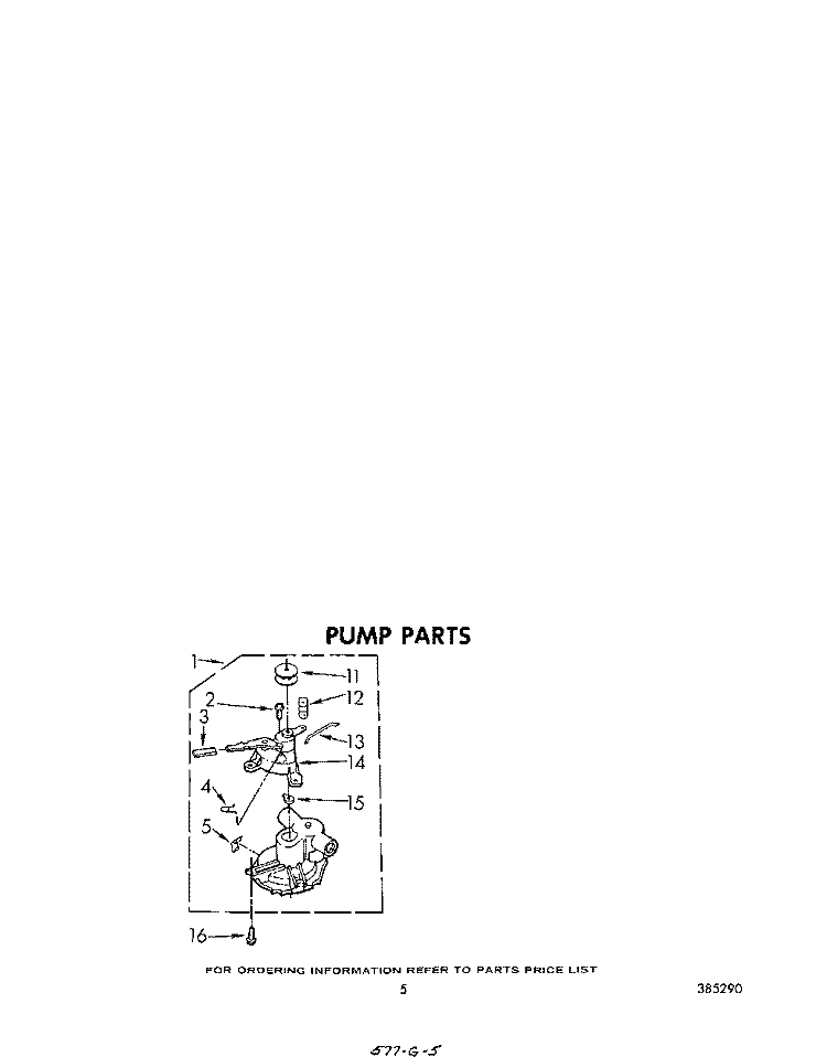 PUMP Diagram and Parts List for CA1300XMW0  Whirlpool Washer