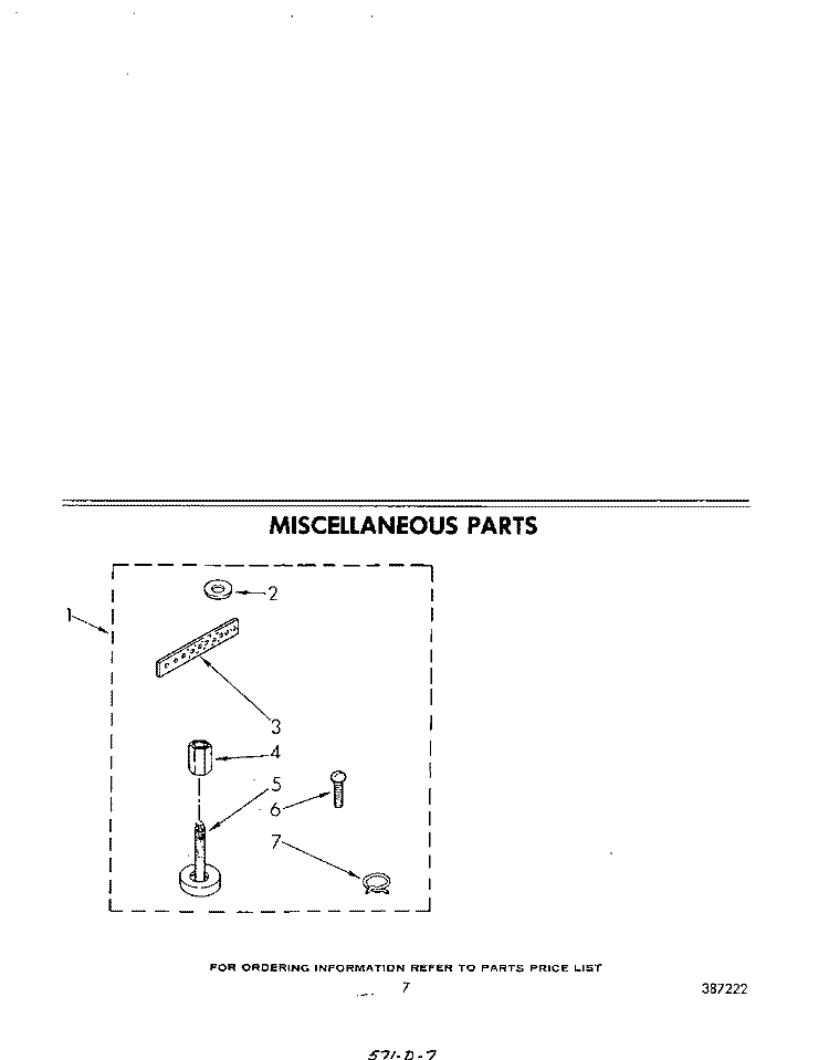 MISCELLANEOUS Diagram and Parts List for LA6000XPW0  Whirlpool Washer