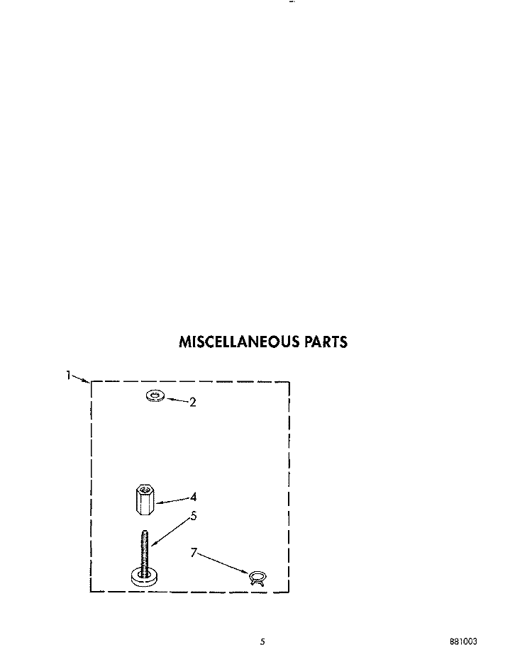 MISCELLANEOUS Diagram and Parts List for TAWL650AW0  Estate Washer