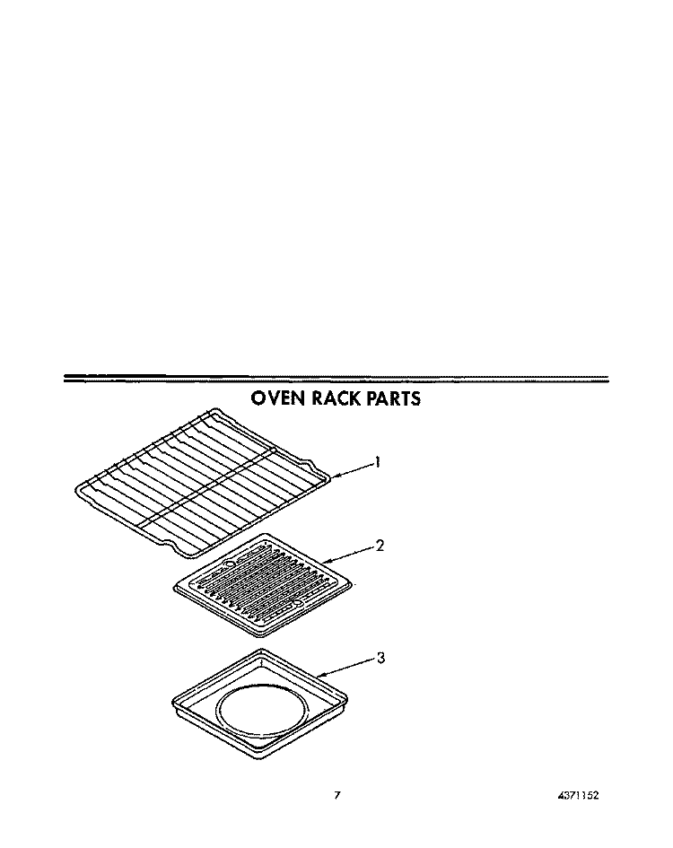OVEN RACK, LIT/OPTIONAL Diagram and Parts List for SF385PEWW3  Whirlpool Range