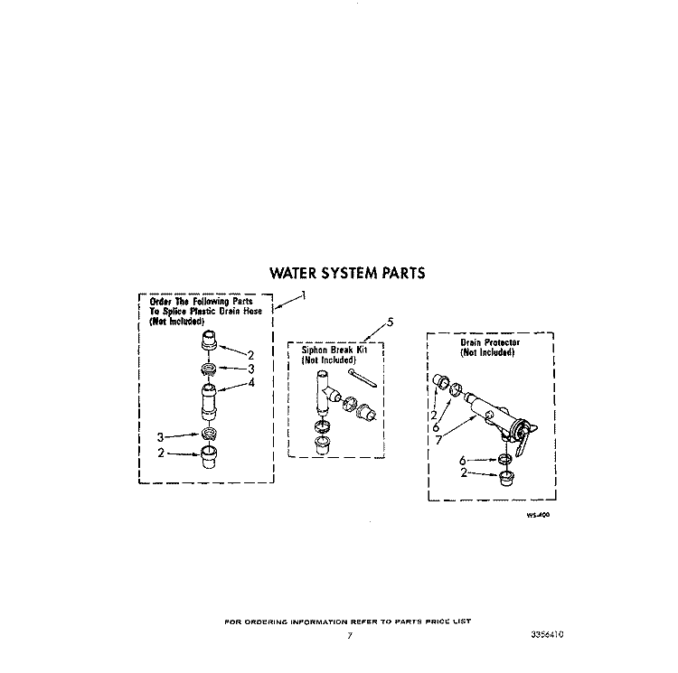 WATER SYSTEM Diagram and Parts List for 4LA6300XXW1  Whirlpool Washer