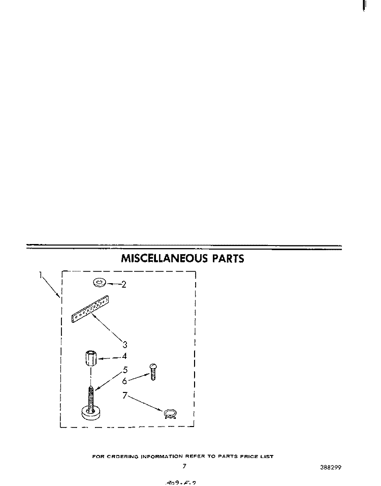 MISCELLANEOUS Diagram and Parts List for LA6300XPW1  Whirlpool Washer