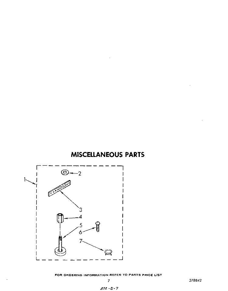 MISCELLANEOUS Diagram and Parts List for LA5400XMW3  Whirlpool Washer