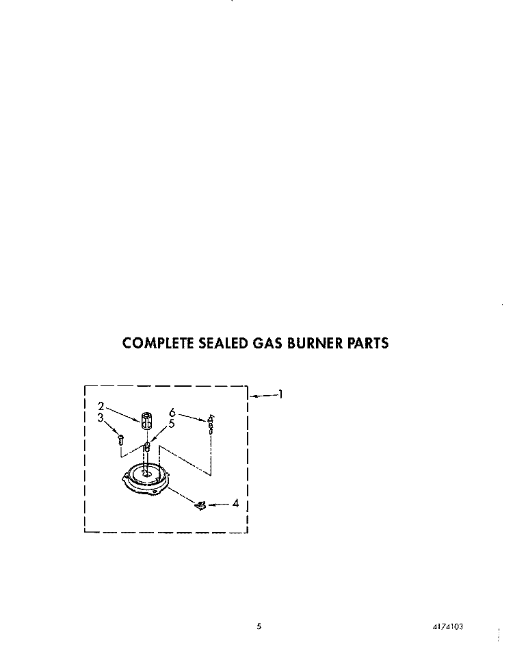 COMPLETE SEALED GAS BURNER Diagram and Parts List for KGCT365TWH0  KitchenAid Cooktop