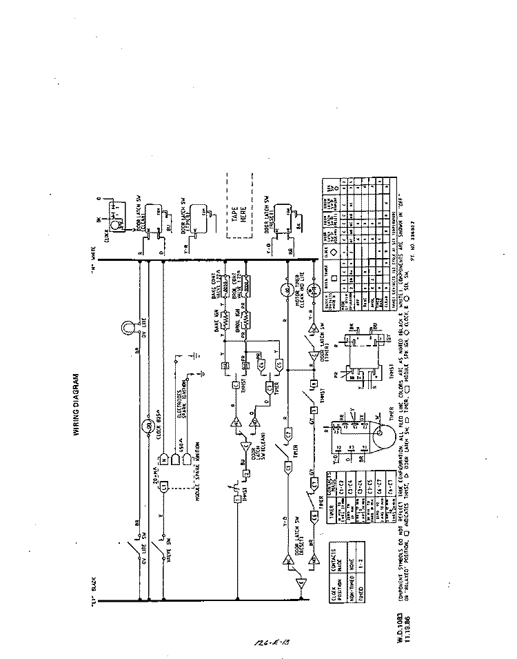 SECTION Diagram and Parts List for F8557W0  Roper Range