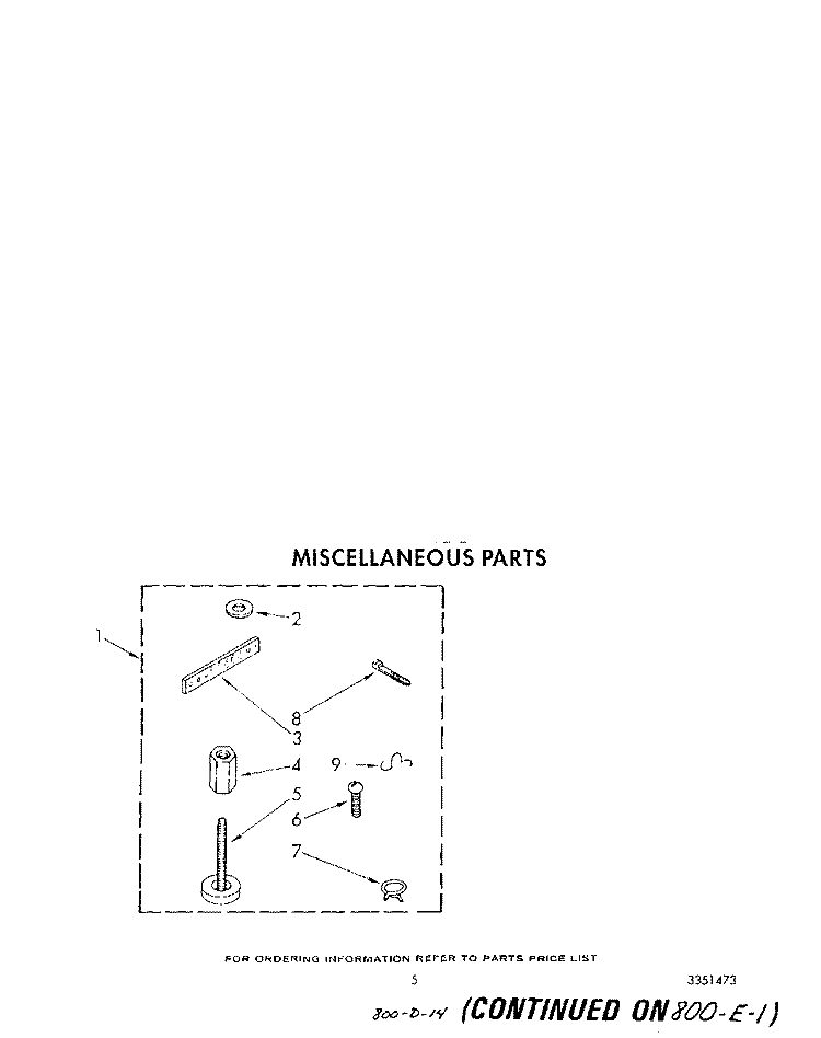 MISCELLANEOUS Diagram and Parts List for LA6058XTM0  Whirlpool Washer