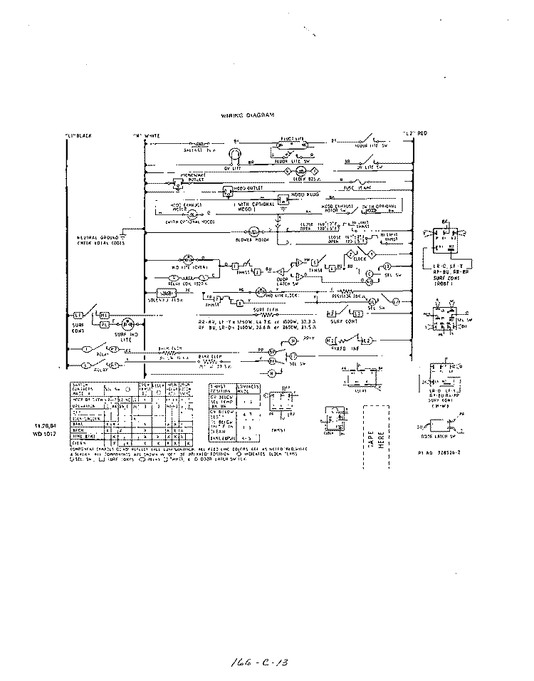 WIRING DIAGRAM Diagram and Parts List for 2765^0A  Whirlpool Range