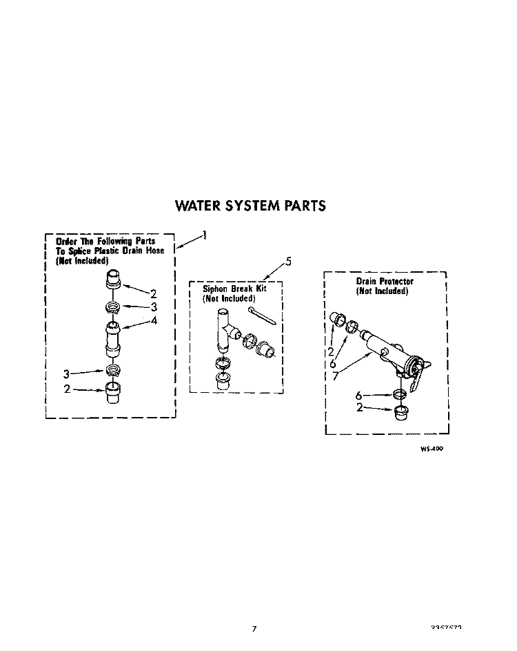 WATER SYSTEM Diagram and Parts List for 6LA6300XYW0  Whirlpool Washer