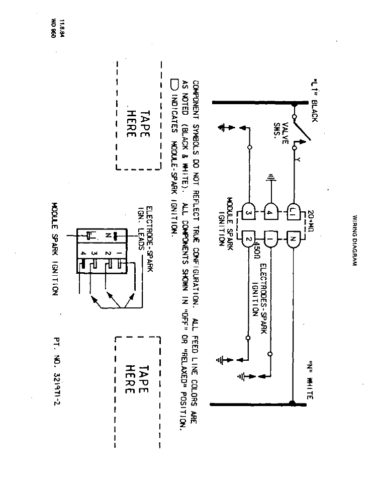 SECTION Diagram and Parts List for 1195W1A  Roper Cooktop