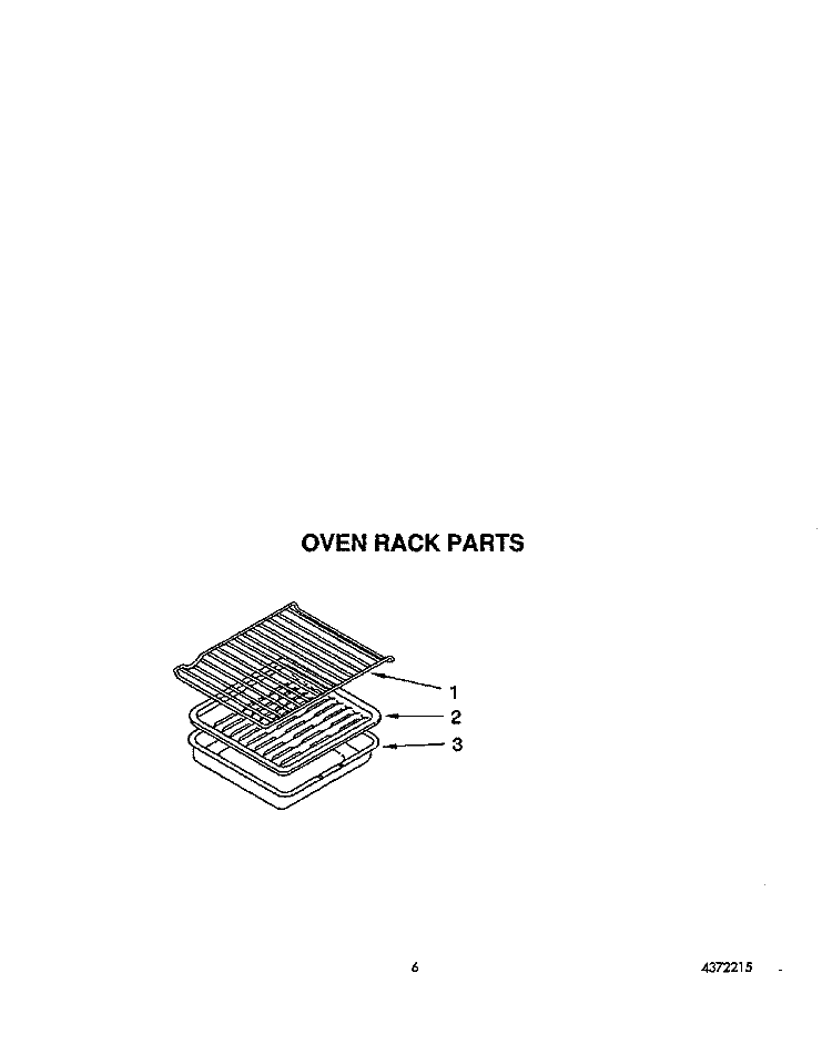 OVEN RACK, LITERATURE Diagram and Parts List for SF367PEYQ3  Whirlpool Range